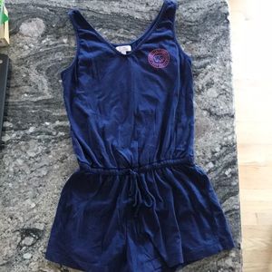 Ivory Ella adorable navy romper